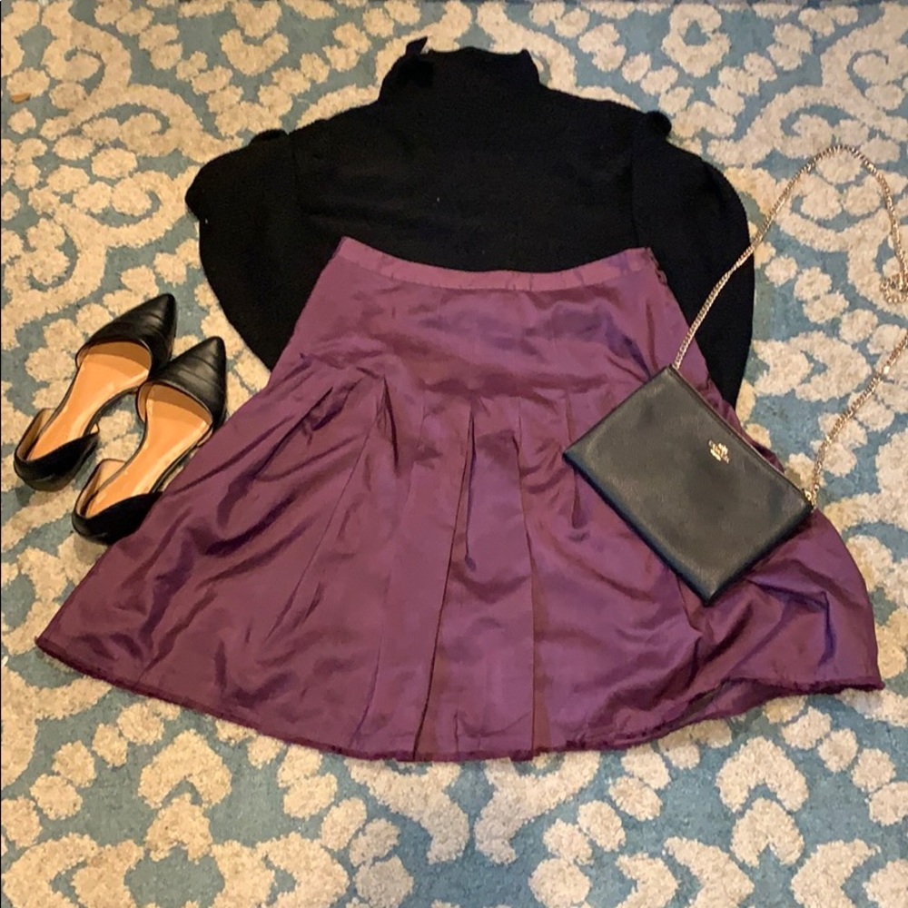 Banana Republic - Dark Purple A line Skirt - 0
